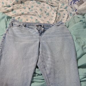 American Eagle Outfitters Light Blue Straight Leg Jeans
